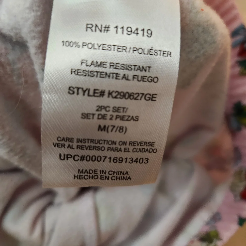 Girls Pink The Grinch Holiday Print Pajama Pants M 7/8
